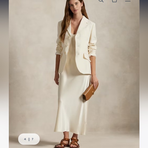 New! BANANA REPUBLIC Luxurious 💯% Silk Maxi Dress, Whisper Violet, Sz L 🎁 - Picture 7 of 7